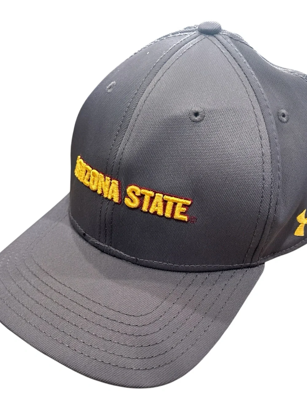 Under Armour Arizona State Sun Devils Stretch Fit Hat Size M/P Gray